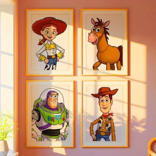 Toy Story  Wall Art, Printable Toy Story Wall Decor, Disney Wall Art,Nursery Wall Art, Kids Room Wall Decor, Birthday gift