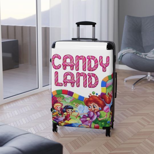 Candyland Suitcase, Cute Luggage for Kids & Adults, Travel Bag, Vacation Essentials, Fun Gift