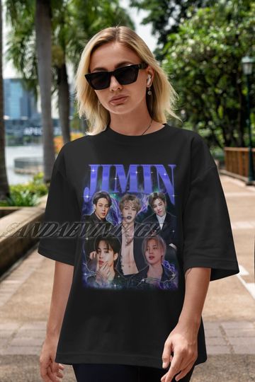 Discover Limited Jimin Kpop Tshirt Vintage Unisex Shirt, Jimin Fan Tees, Jimin Retro 90s Shirt, Jimin Homage Tshirt, Kpop Shirt, Kpop Gift, Kpop Gift