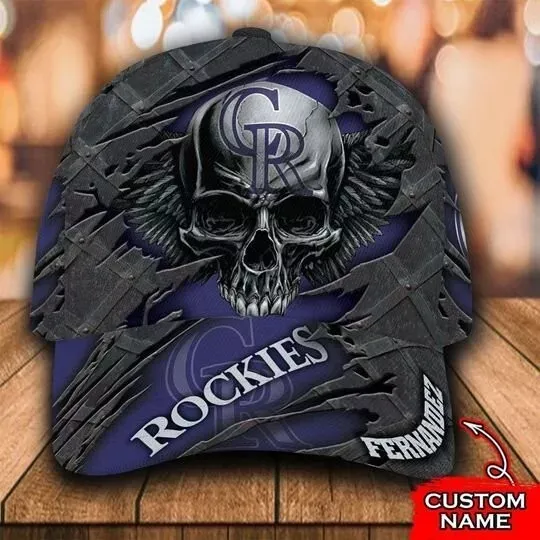 Discover Custom Name Colorado Baseball Team Rockiess Cap For Fans
