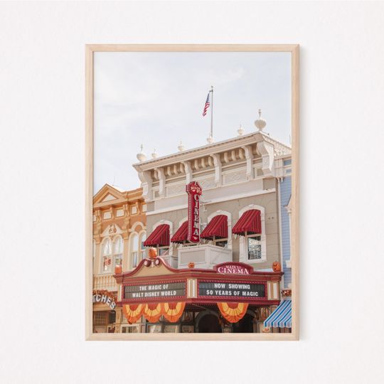 Magic kingdom Main Street, Disney World Prints, Disney Magic Kingdom Wall Art, Disney Printable Watercolor , Disney Gift