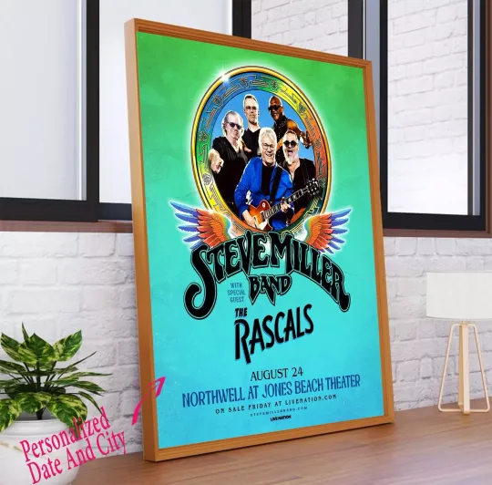 Discover Custom Steve Miller Band 2025 North American Tour Poster