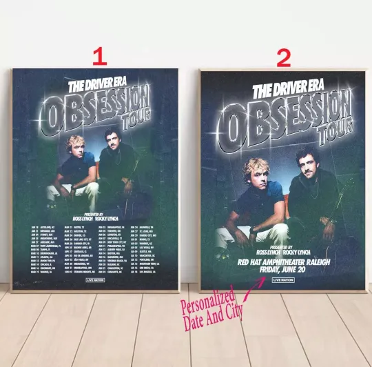 Discover Custom The Driver Era OBSESSION TOUR 2025 Poster