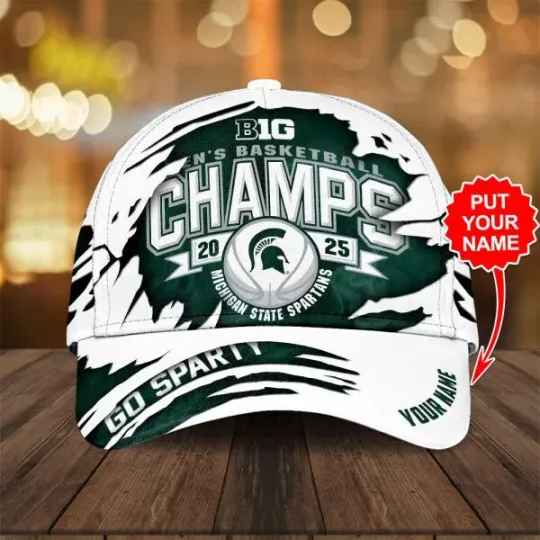 Discover Personalized Michigan State Spartans Men’s Basketball Classic Cap