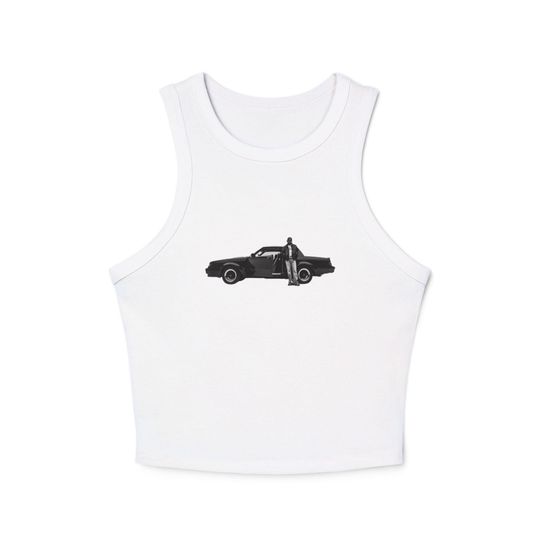 Kendrick Lamar GNX Album Baby Racerback Ribbed Tank, Cropped Sleeveless Shirt, Hip Hop Fan Gift, Gifts for Music Lovers
