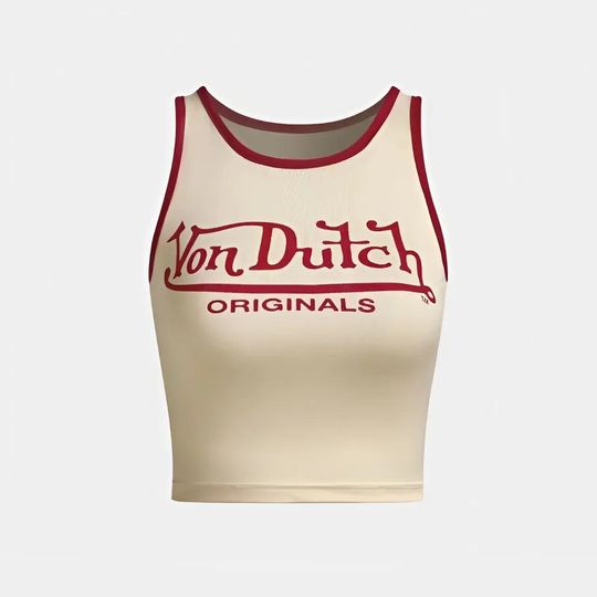 Womens Y2K Sleeveless Suspender Crop Top Tank Top - Letter Printed Beach Camisole for Spring/Summer 2025