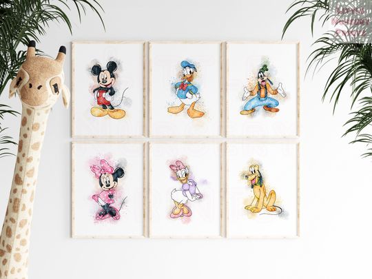 mickey mouse art,mickey wall art, minnie mouse nursery, minnie mouse wall art, minnie mouse wall decor, nursery wall art, nursery decor