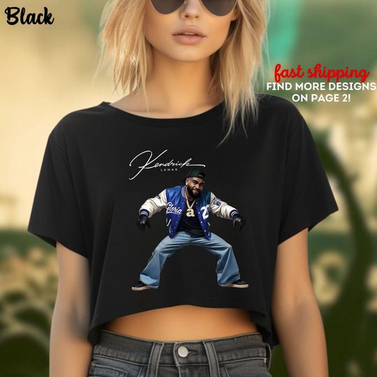 Kendrick Lamar Album Cover Crop Top, Kendrick Lamar GNX Album Crop Top, Kendrick Lamar Music Crop Top, Kendrick Lamar Merch Crop Top