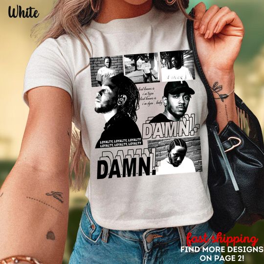 Kendrick Lamar DAMN Album Graphic Crop Top, Vibrant Graphic Concert T-Shirt, Hip Hop Concert Music Tee, Trendy Rapper Crop Tee