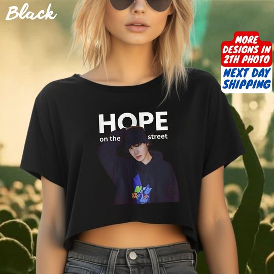 J-Hope Hope On The Stage Tour Crop Top, Hope On The Street Crop Tops, J Hope World Tour Shirt, BTS Hobi Shirt, J Hope Tee, BTS Army Gift