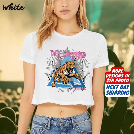 Discover Def Leppard Journey Crop Top, Journey Summer Stadium Tour 2025 Crop Top, Def Leppard Fan Crop Top, Def Leppard And Journey Merch Crop Top