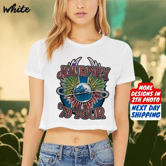 Discover Vintage Def Leppard Hysteria Tour 1988, Def Leppard Journey Crop Top, Journey Summer Stadium Tour 2025 Crop Top, Def Leppard Fan Crop Top