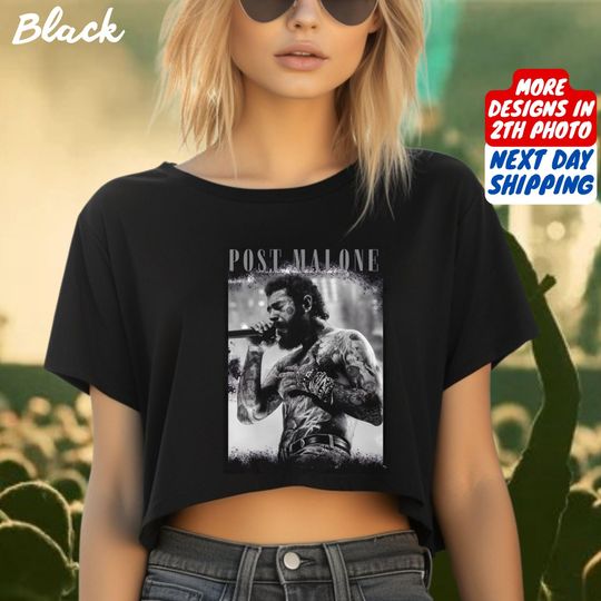 Vintage Post Malone Crop Top, Kids Post Malone Crop, Post Malone Tour, Big Ass Stadium Tour, Posty 2025 Tour Crop, Posty Tour Merch Crop Top