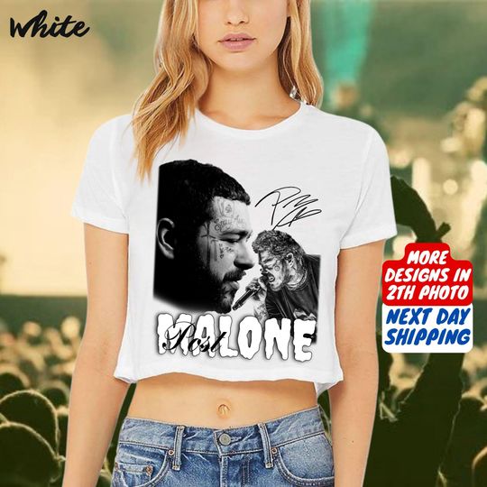 Vintage Post Malone Crop Top, Kids Post Malone Crop, Post Malone Tour, Big Ass Stadium Tour, Posty 2025 Tour Crop, Posty Tour Merch Crop Top