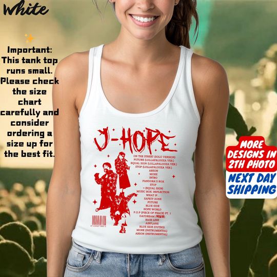 J-Hope Hope On The Stage Tour Tank Top, Hope On The Street Tank Tops, J Hope World Tour Shirt, BTS Hobi Shirt, J Hope Tee, BTS Army Gift