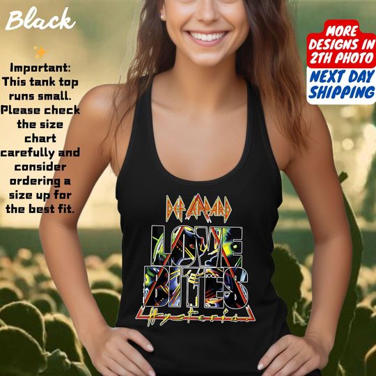 Vintage Def Leppard Hysteria Tour 1988, Def Leppard Journey Tank Top, Hysteria Tour Tank Top, Def Leppard And Journey Merch Tank Top