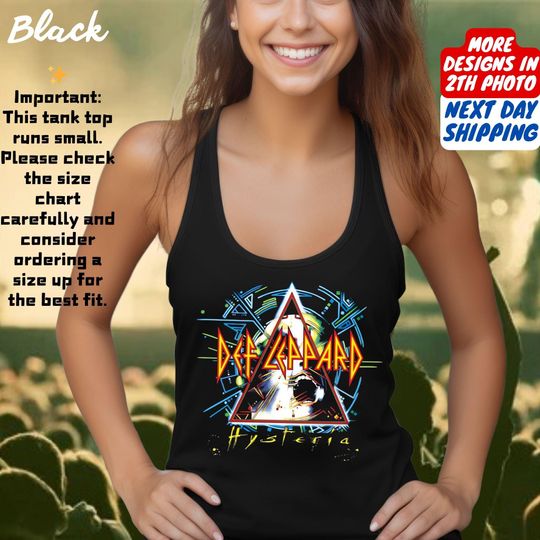 Vintage Def Leppard Hysteria Tour 1988, Def Leppard Journey Tank Top, Hysteria Tour Tank Top, Def Leppard And Journey Merch Tank Top
