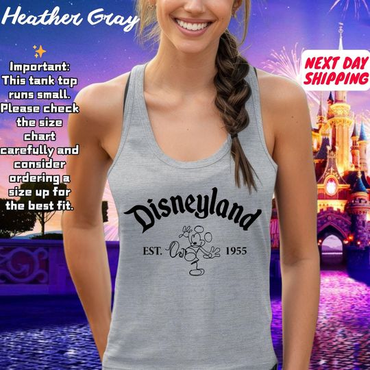Disneyland Est 1928 Tank Top, Mickey Mouse and Friends Tank Tops, Disneyworld Shirt, Retro Disney Family Matching Trip Shirt, Disney Trip