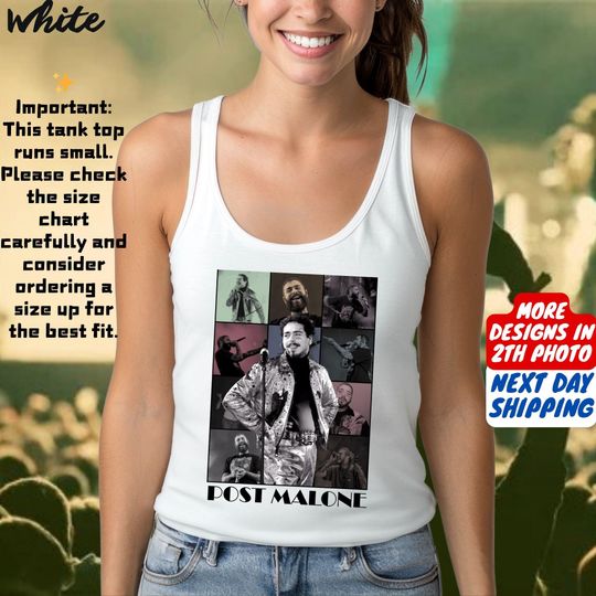 Discover Vintage Post Malone Tank Top, Kids Post Malone Tank Top, Post Malone Tour, Big Ass Stadium Tour,Posty 2025 Tour Tank Top,Posty Tour Tank Top