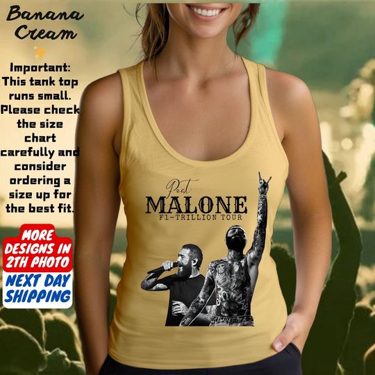 Discover Vintage Post Malone Tank Top, Kids Post Malone Tank Top, Post Malone Tour, Big Ass Stadium Tour,Posty 2025 Tour Tank Top,Posty Tour Tank Top