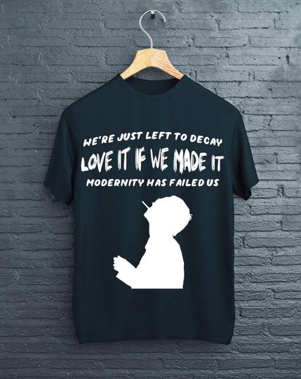 The 1975 A Brief Inquiry Into Online Relationships Love It If We Made It Black Print T-Shirt Merch Merchandise Matty Healy Indie