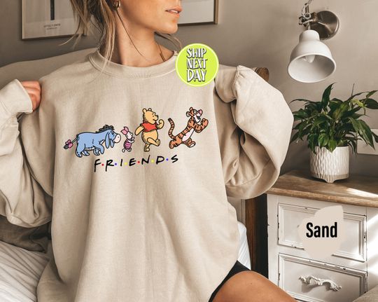 Discover Winnie The Pooh And Friends Sweatshirt & Hoodie, Winnie The Pooh Sweatshirt, Pooh Bear Sweatshirt, Family Matching Sweatshirt  -TC101