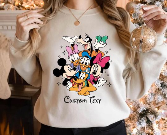 Disney Mickey And Friends Sweatshirt, Family Matching Hoodie, Kids and Adults Disney Trip Sweatshirt, Perfect Disneyland Gift, Minnie Shirt