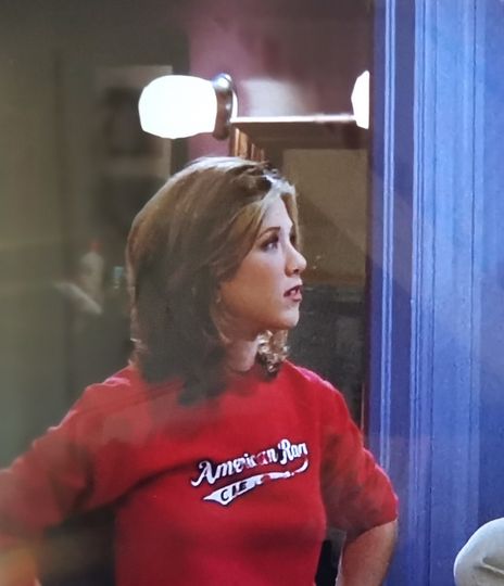 American Rag Red Sweatshirt - Rachel Green Clothes Jennifer Aniston - Friends Inspired - Sport 90s USA Style - Season 3 - reunion