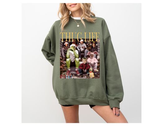 Thug Life Christmas Shirt, Christmas Sweatshirt, Christmas Movie Shirt, Christmas Friends Shirt, Christmas Gifts for Women