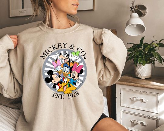 Discover Disneyland Family Trip Sweatshirt, Mickey & CO 1928 Sweatshirt, Mickey And Friends Sweatshirt, Disneyworld Shirt, Disney Family Gift