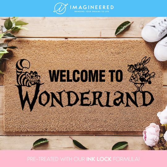 Welcome To Wonderland Doormat - Alice In Wonderland Doormat - New Home Gifts - House Decor - Disney - New Home Gift - Housewarming Gift