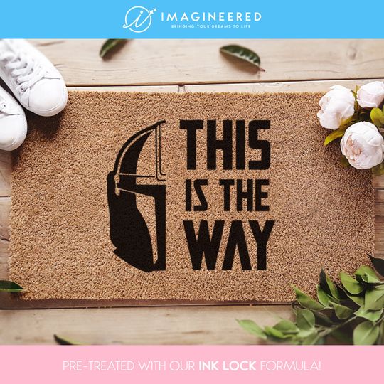 The Mandalorian Doormat - This Is The Way - Starwars - Disney And Star Wars Lovers - Starwars Gifts - Personalized Door Mat - Disney Doormat
