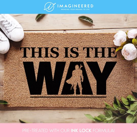 This Is The Way - Star Wars Welcome Doormat - The Mandalorian - Mando - Disney And Star Wars Lovers - Fandom Gifts - Custom Door Mat