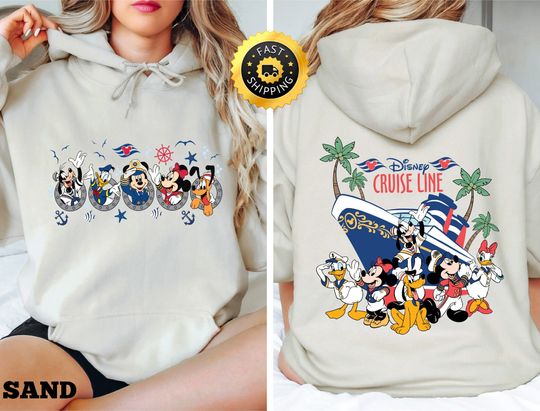 Disney Cruise Line Mickey And Friends Sweatshirt, Disney Vacation Shirt, Disney Cruise 2024 Shirt, Family Cruise squad, Disney Trip Hoodie