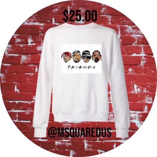 Hip hop friends sweatshirt