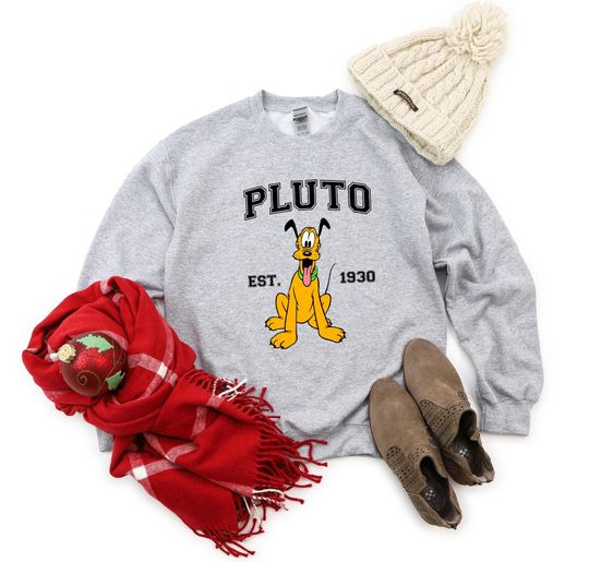 Disney Pluto Dog Sweatshirt,Dog Lovers Hoodie,Disneyland Sweater,Disney World Shirt,Cute Disney Dog Sweatshirt,Mickey And Friends Sweatshirt
