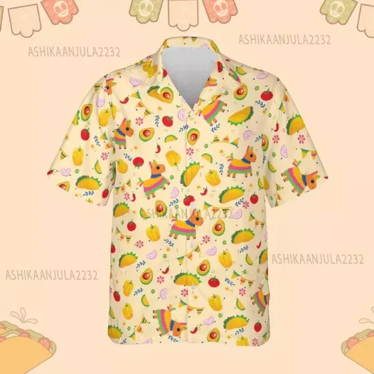 Discover Funny Cinco De Mayo Hawaiian Shirt, Fiesta Button Up Shirt, Mexican Festival Haw