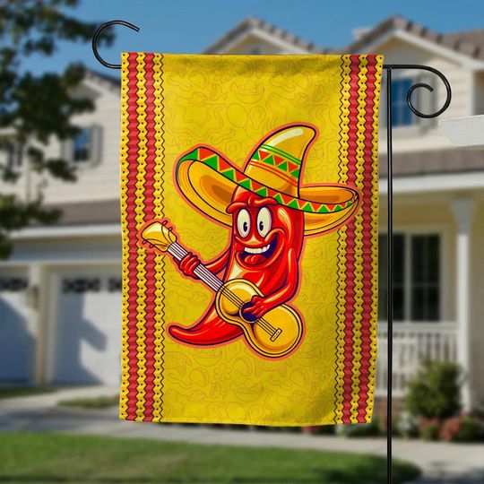 Discover Cinco De Mayo Yard Flag, Viva Mexico Outdoor Banner, Let's Fiesta Garden Flag, Mexican Festival Party Decor, Holiday Celebration Flag