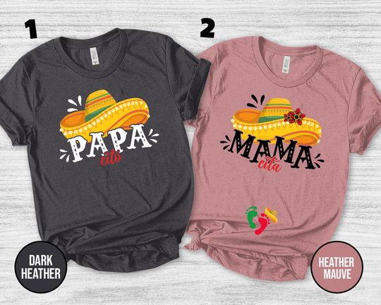 Discover Mamacita Papacito Shirt/Cinco De Mayo Family Matching Shirt/Fiesta Birthday Shirt/Mexican Fiesta Shirt/Mamacita Papacito Family Shirt