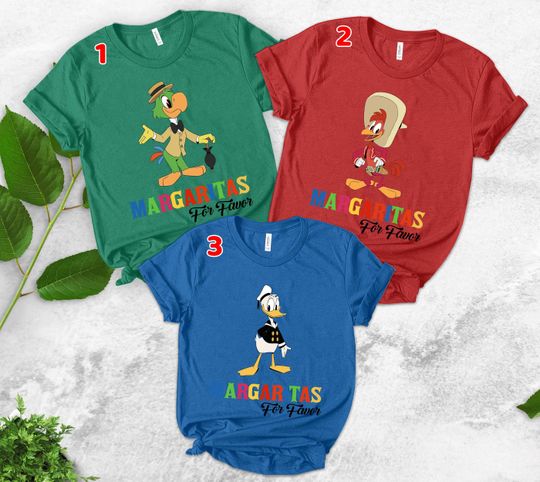 Disney vintage The Three Caballeros Shirt, Disney Margarita shirt, Disney Epcot shirt, Margaritas Epcot shirt , Cinco De Mayo