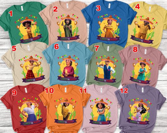 Disney Encanto Cinco de Mayo Shirt/Encanto Family Shirt/Fiesta Party Shirts/Mexican Party Shirts/Disney Family Trip Vacation