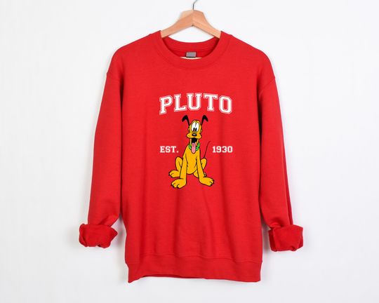 Disney Pluto Sweatshirt,Mickey And Friends Sweatshirt,Dog Lovers Sweatshirt,Disneyland Pluto Hoodie,Disney World Shirt,Cute Disney Sweater