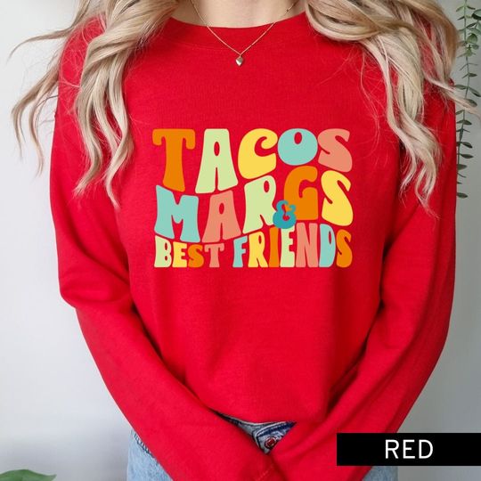 Tacos Margs Friends Sweatshirt, Cinco De Drinko T-Shirt, Cinco De Mayo Shirt, Funny Drinking Shirt, Party T-Shirt, Mexican Shirt, Margaritas