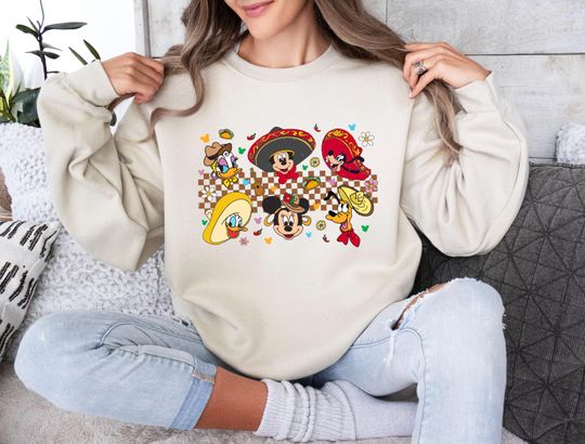 Discover Disney Cinco De Mayo Shirt, Mickey Mexican Festival, Disneyland Fiesta Shirt, Disney World Family Sweatshirt