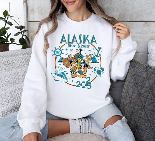Discover Disney Alaska Cruise 2025 shirt, Mickey And Friends Matching Cruise, Disney Wonder Matching Cruise Shirts, Alaska Disney Wonder