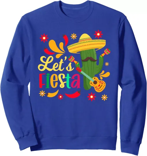 Discover Let's Fiesta Mexican Cinco de Mayo Party Theme Unisex Crewneck Sweatshirt