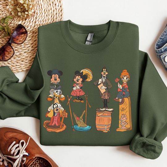 Discover Vintage Halloween Mouse And Friends Sweatshirt,Happy Halloween Shirt, Disney Spooky Shirt,Trick Or Treat,Halloween Masquerade Tee