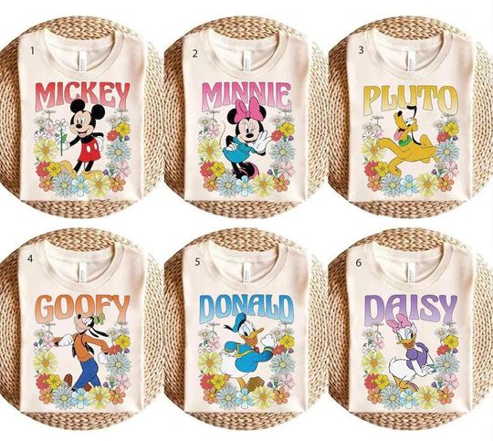 Discover Mickey And Friends Sweatshirt And Shirt,Disney Character Sweatshirt,Donald Daisy Goofy Pluto,Disney Family Shirt,Disney Group Matching Shirt