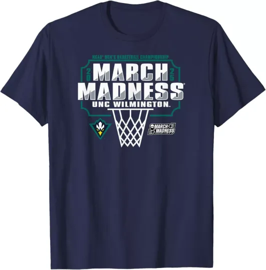 UNC Wilmington Seahawks March Madness 2025 Men's Basketball T-Shirt