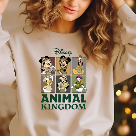 Disney Animal Kingdom Sweatshirt, Disney Mickey Safari Sweatshirt, Mickey And Friends Sweatshirt, Family Vacation Disney Matching Sweatshirt